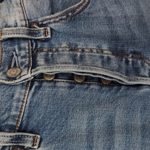 Boyish Dempsey High Rise Button Fly Distressed Raw Hem Denim Jeans Size 25 - Picture 7 of 11